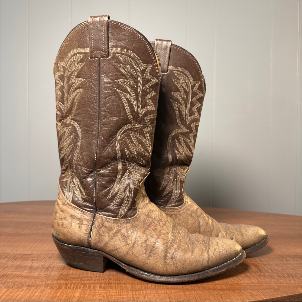 Vintage Nocona Leather Cowboy Boots